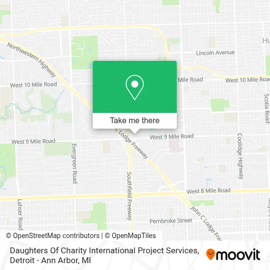 Daughters Of Charity International Project Services map