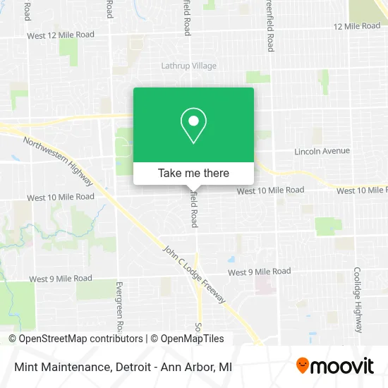Mint Maintenance map