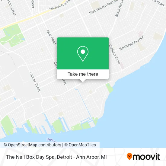 The Nail Box Day Spa map
