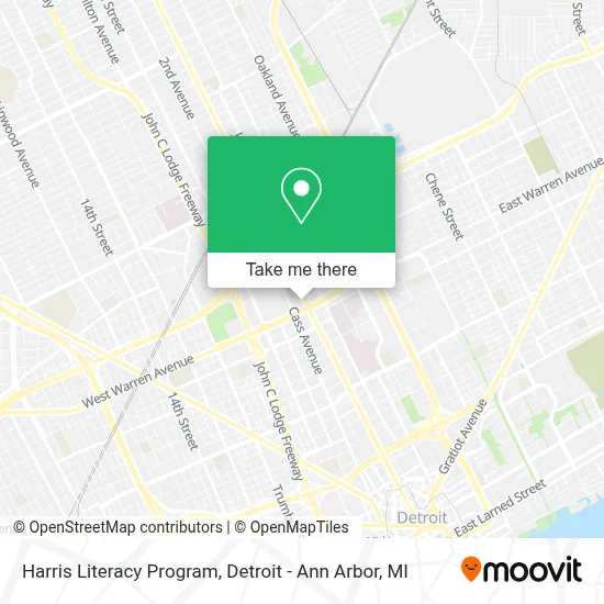 Harris Literacy Program map