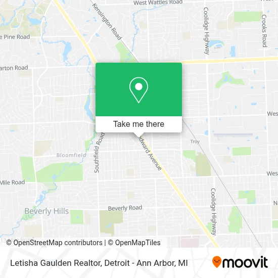 Letisha Gaulden Realtor map