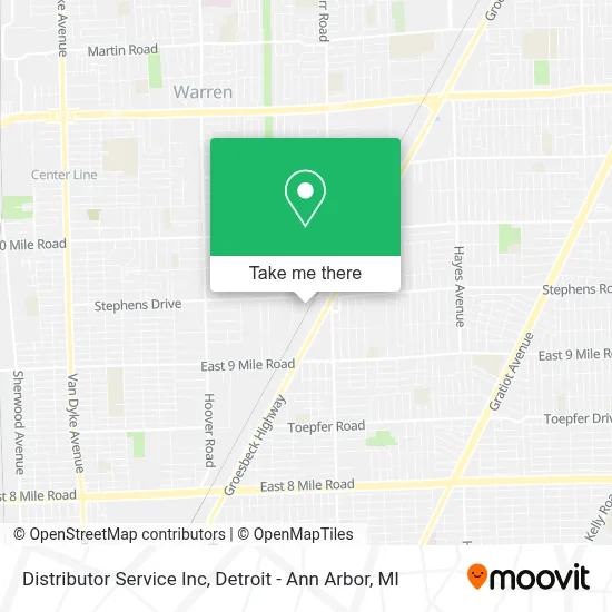 Distributor Service Inc map