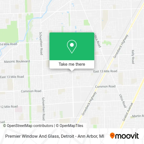 Premier Window And Glass map