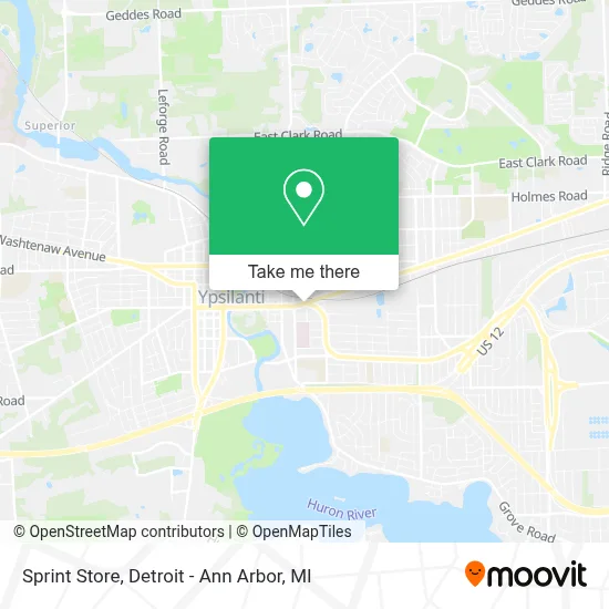 Sprint Store map