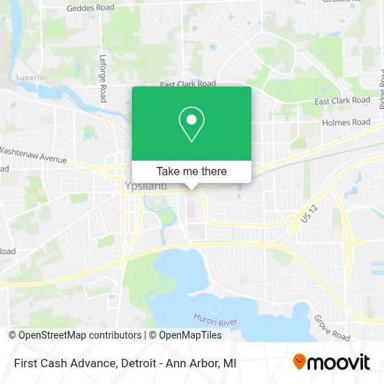 First Cash Advance map
