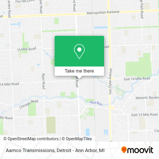 Aamco Transmissions map