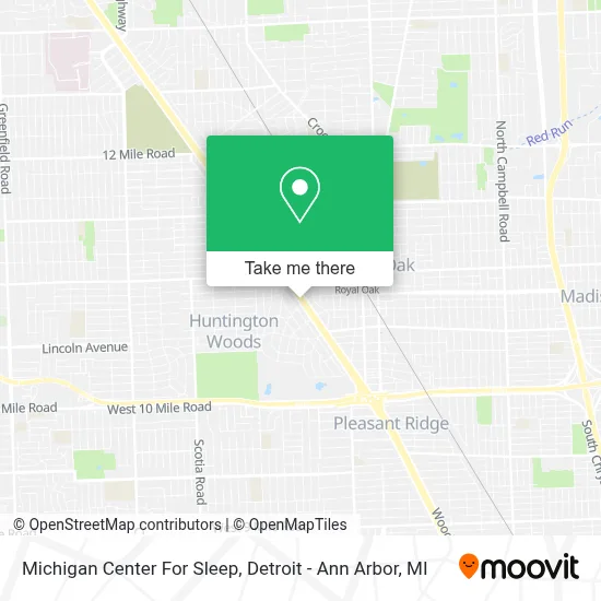 Michigan Center For Sleep map