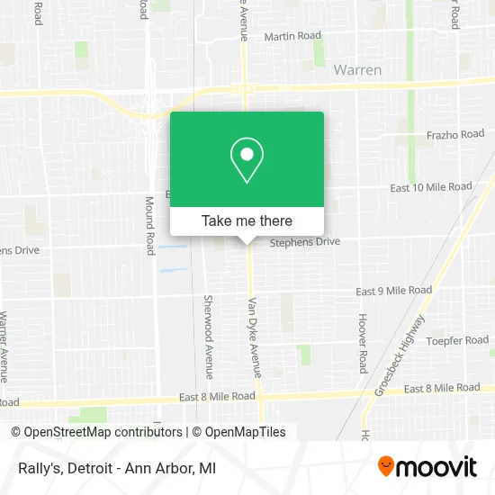 Rally's map