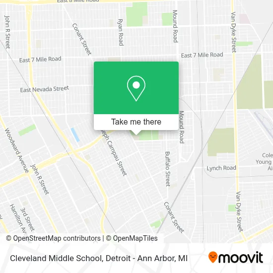 Cleveland Middle School map