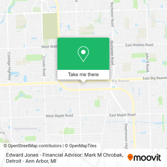 Edward Jones - Financial Advisor: Mark M Chrobak map