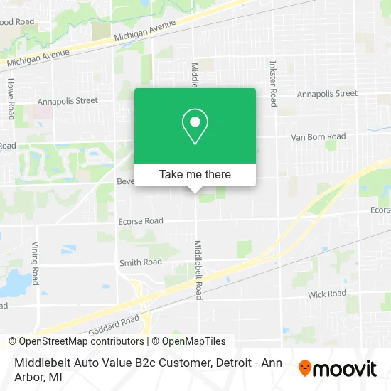 Middlebelt Auto Value B2c Customer map