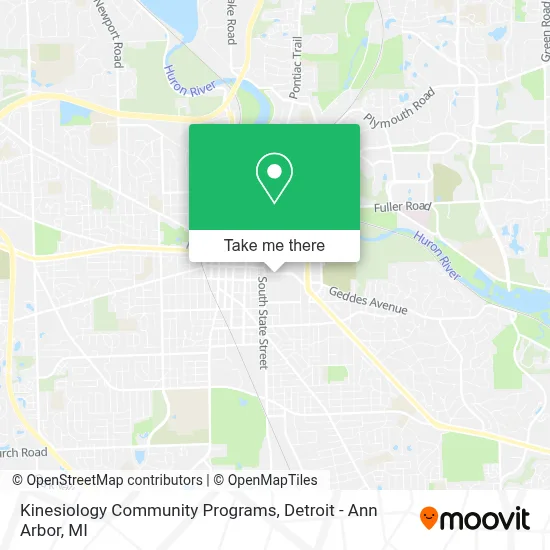 Kinesiology Community Programs map
