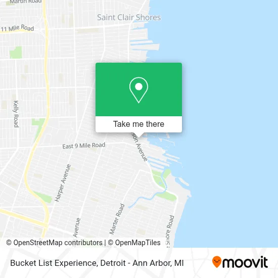 Bucket List Experience map