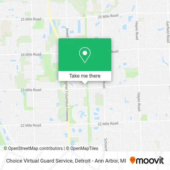 Choice Virtual Guard Service map