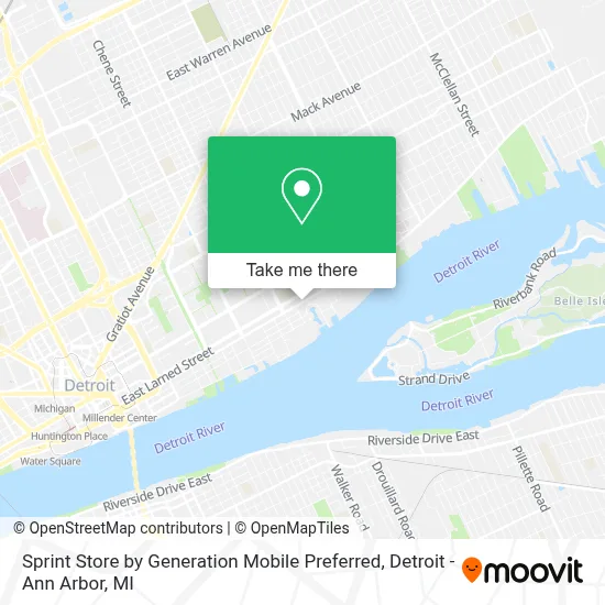 Sprint Store by Generation Mobile Preferred map