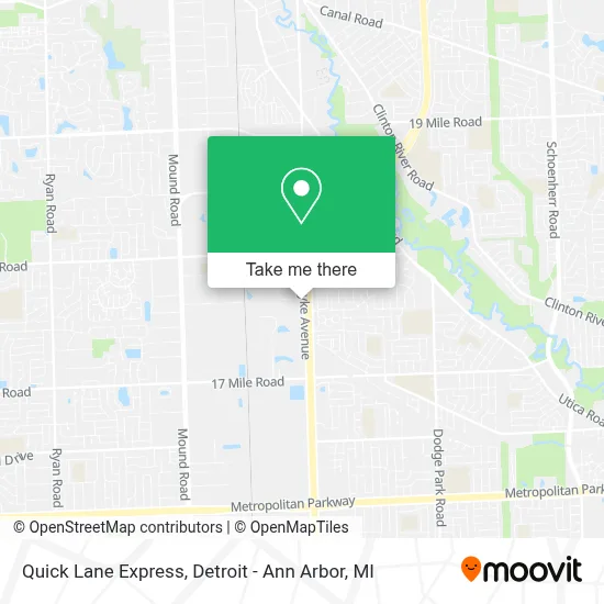 Quick Lane Express map