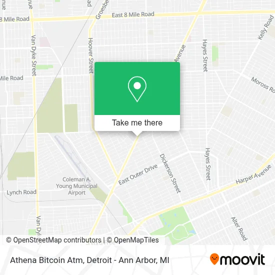 Athena Bitcoin Atm map