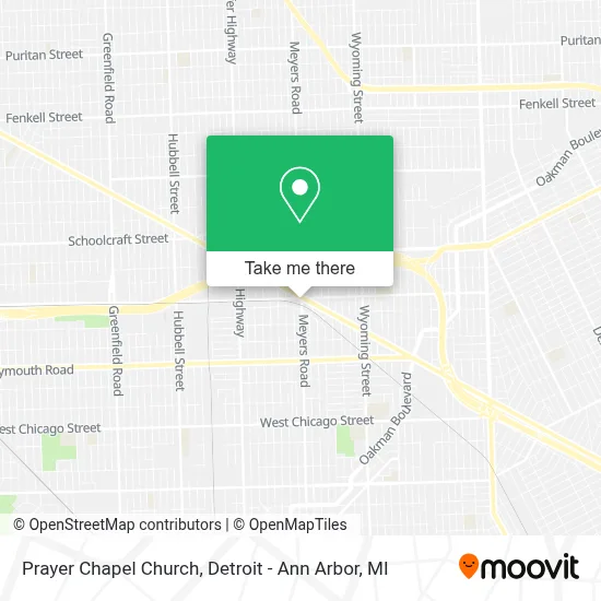Prayer Chapel Church map