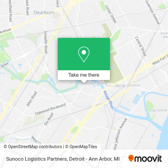 Sunoco Logistics Partners map