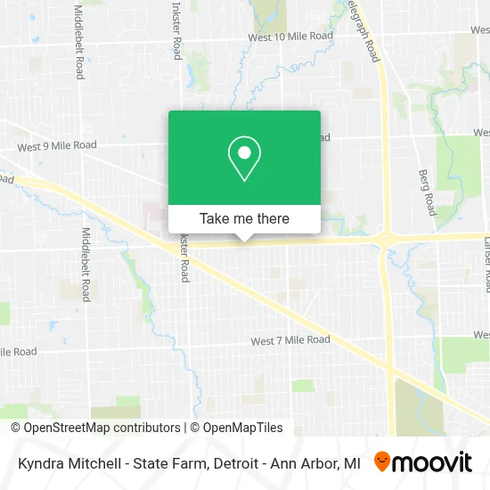 Kyndra Mitchell - State Farm map