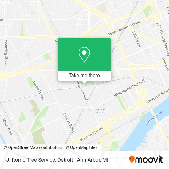 J. Romo Tree Service map