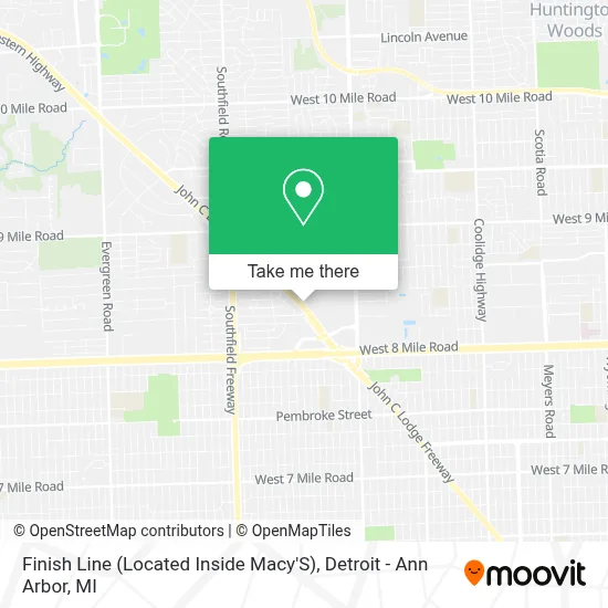 Finish Line (Located Inside Macy'S) map