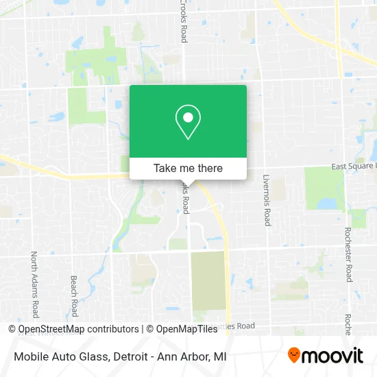 Mobile Auto Glass map