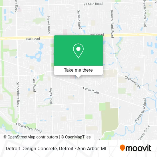 Detroit Design Concrete map