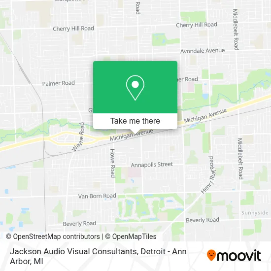 Jackson Audio Visual Consultants map