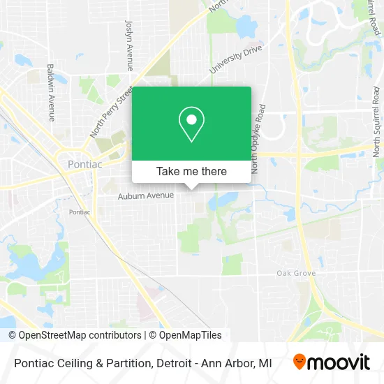 Pontiac Ceiling & Partition map