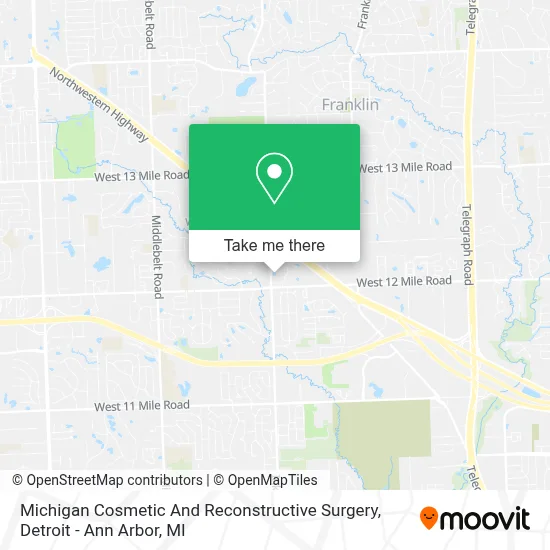 Michigan Cosmetic And Reconstructive Surgery map