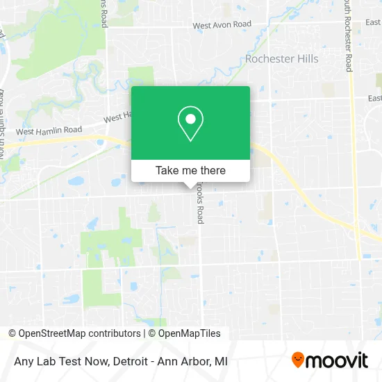Any Lab Test Now map