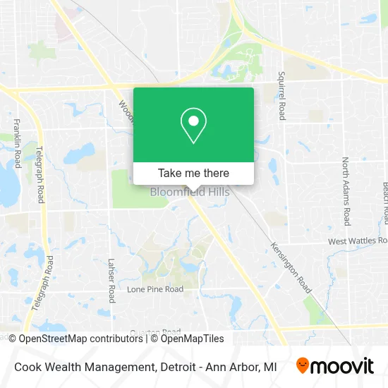 Cook Wealth Management map