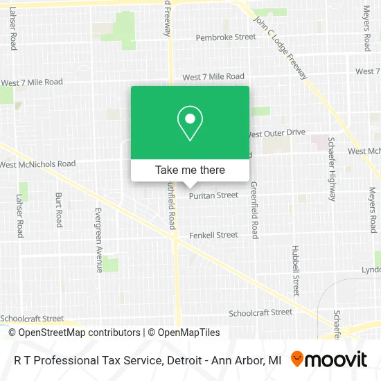 R T Professional Tax Service map