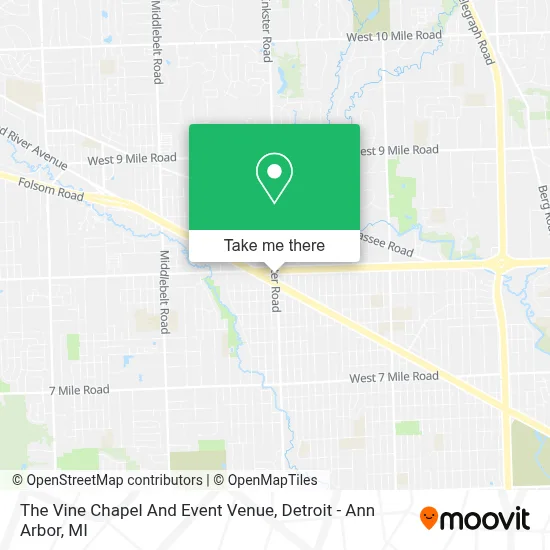 The Vine Chapel And Event Venue map