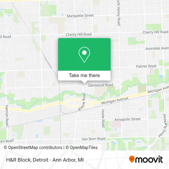 H&R Block map