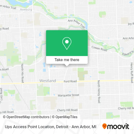Ups Access Point Location map