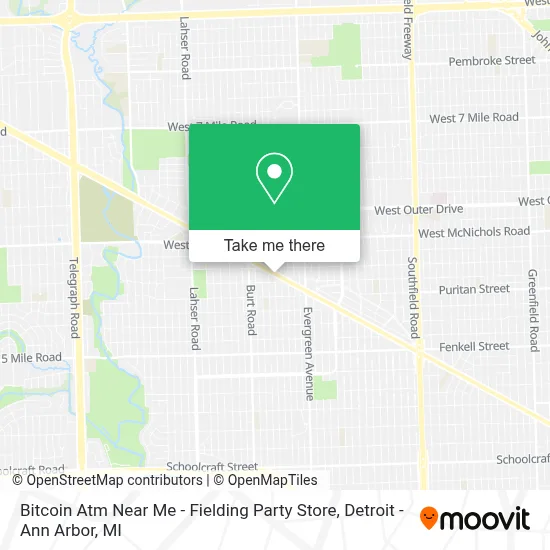 Bitcoin Atm Near Me - Fielding Party Store map