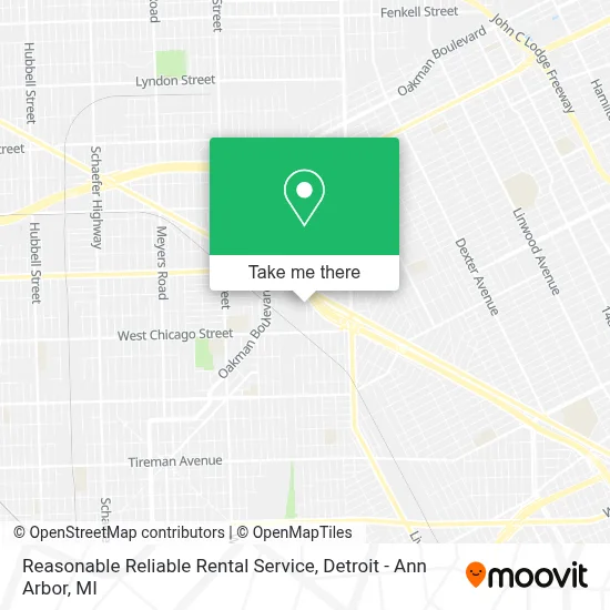 Reasonable Reliable Rental Service map