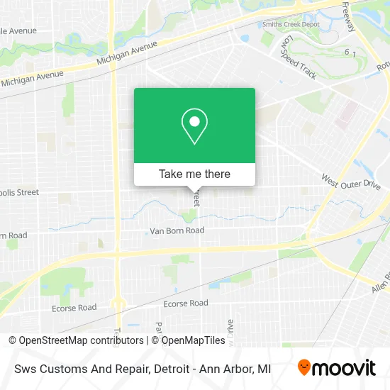 Sws Customs And Repair map