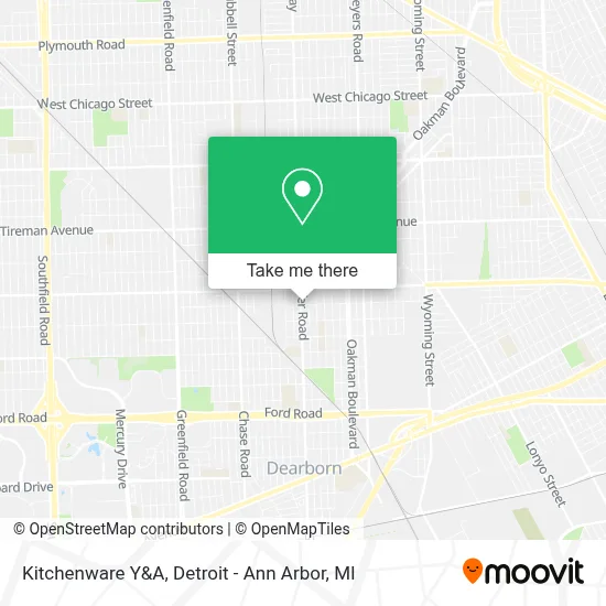 Kitchenware Y&A map