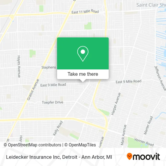 Leidecker Insurance Inc map