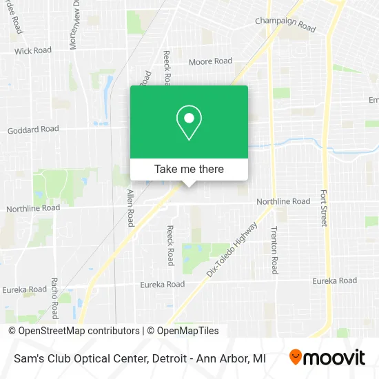 Sam's Club Optical Center map