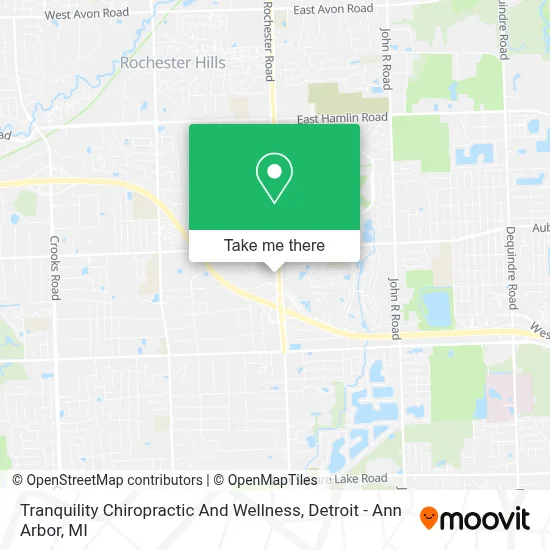 Tranquility Chiropractic And Wellness map