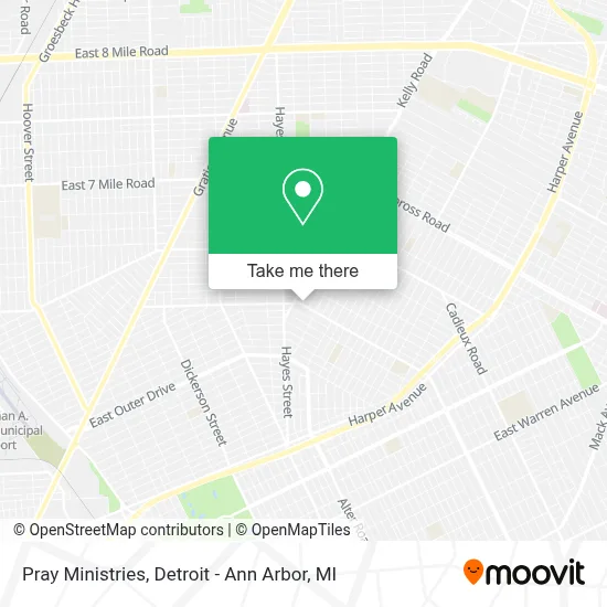 Pray Ministries map