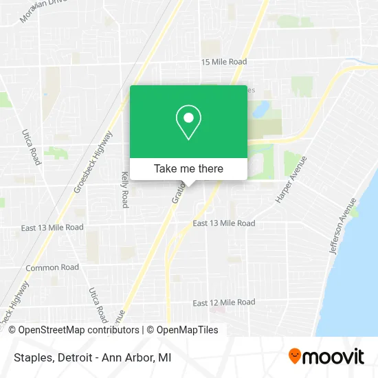 Staples map