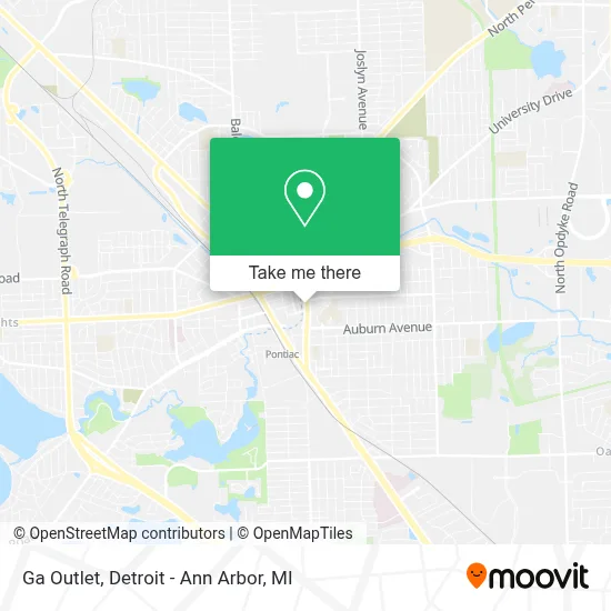 Ga Outlet map