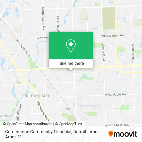 Cornerstone Community Financial map