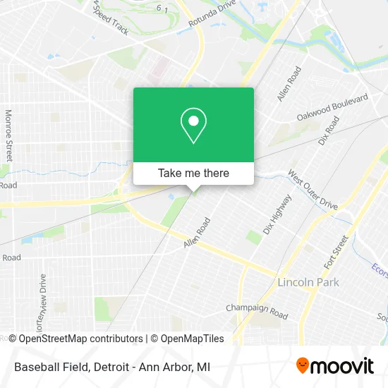 Baseball Field map