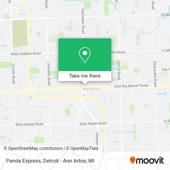 Panda Express map